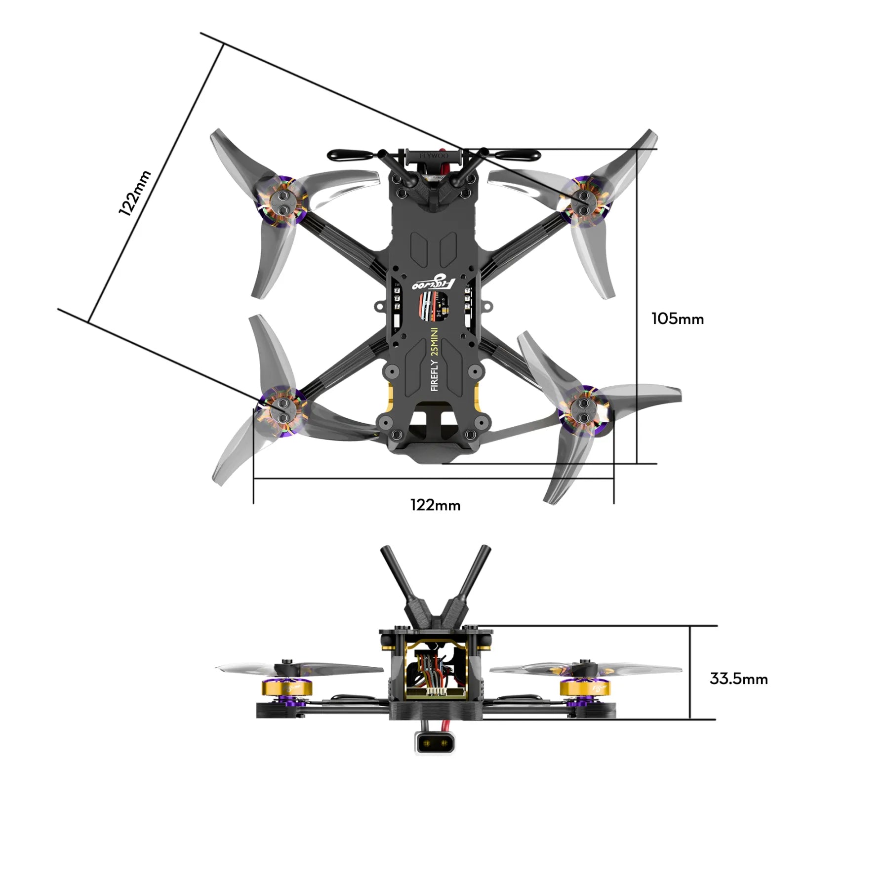 Firefly 20PRO 4S / 25MINI 3S Micro Drone kit (without vtx) PNP