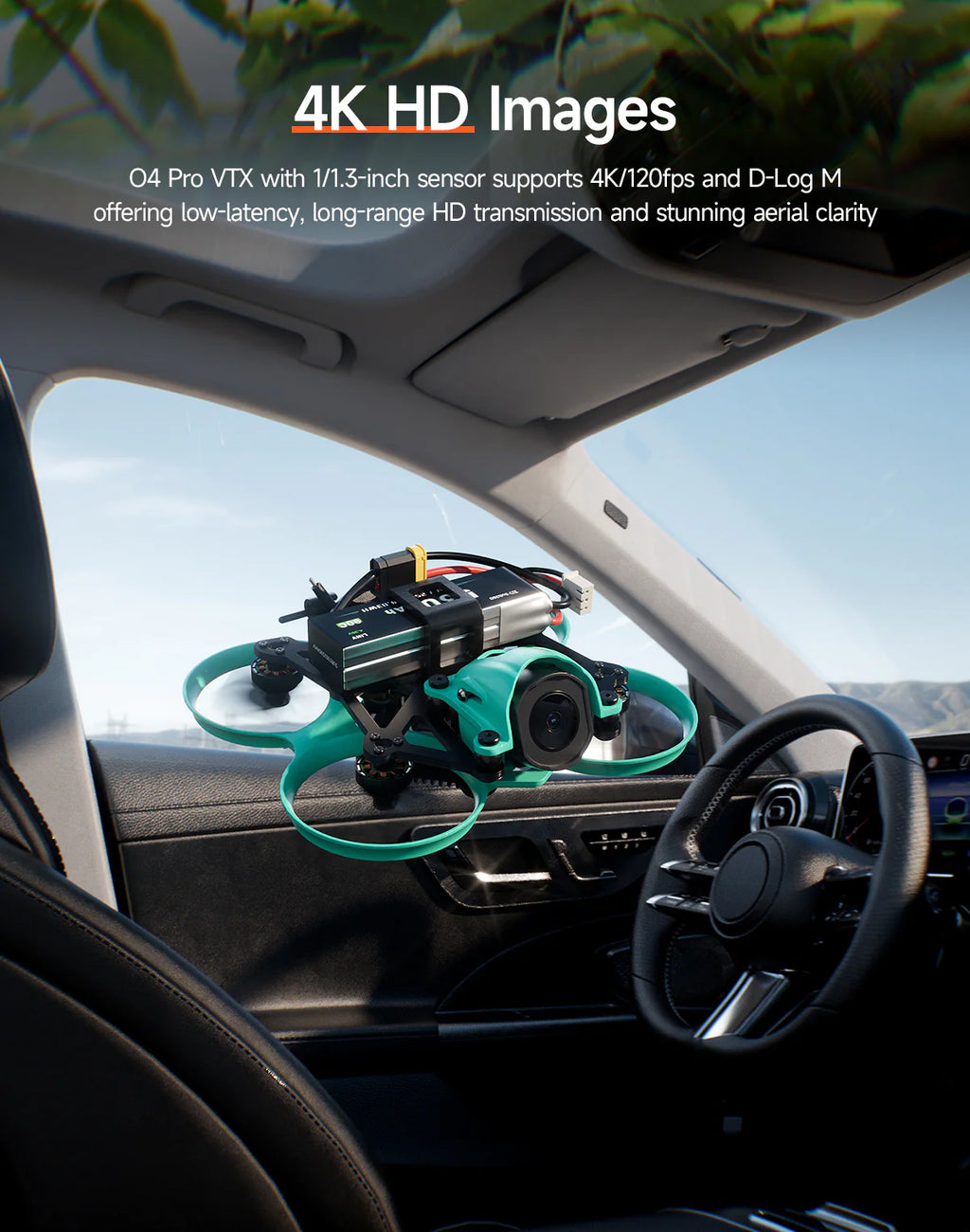 Sub250 - DollyFly16 1.6-inch HD O4 Pro 2S Whoop FPV Drone