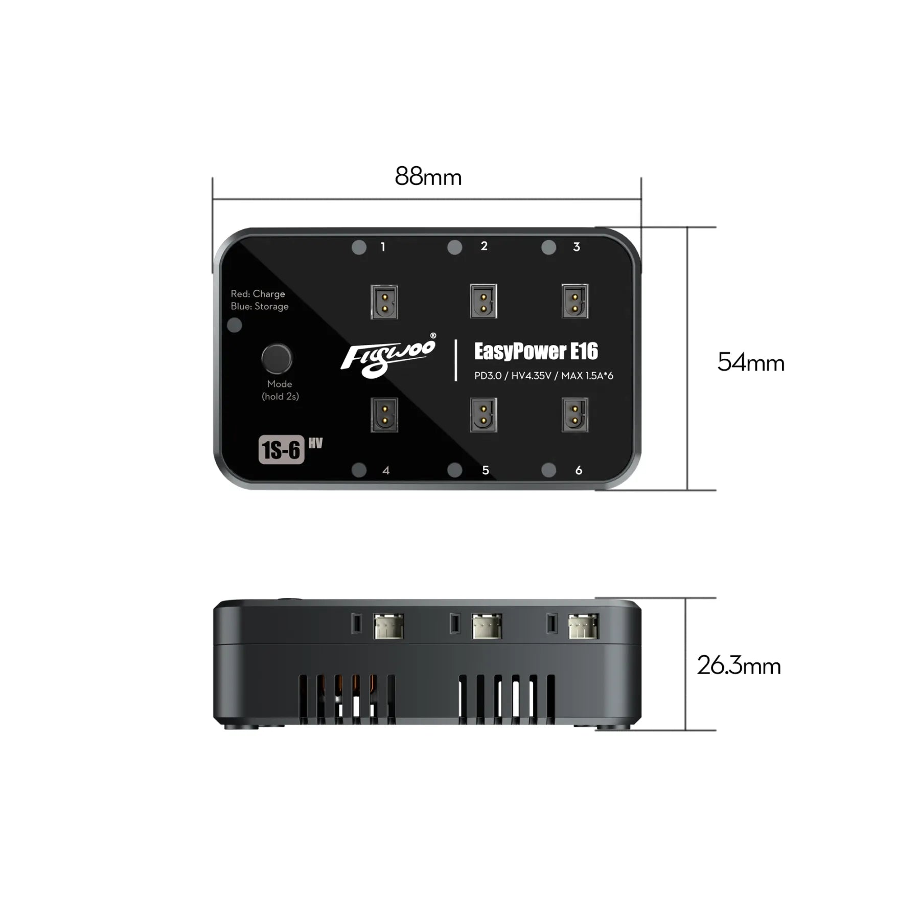 Flywoo - EasyPower E16 1S Battery charger