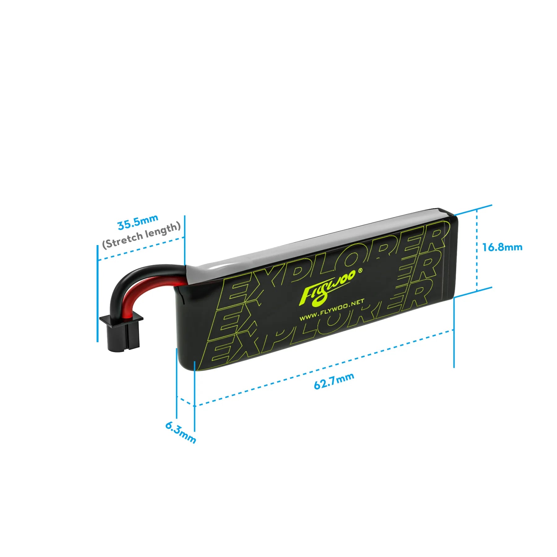 Flywoo - 4pcs Explorer 1S 450mAh HV V2 A30 Plug