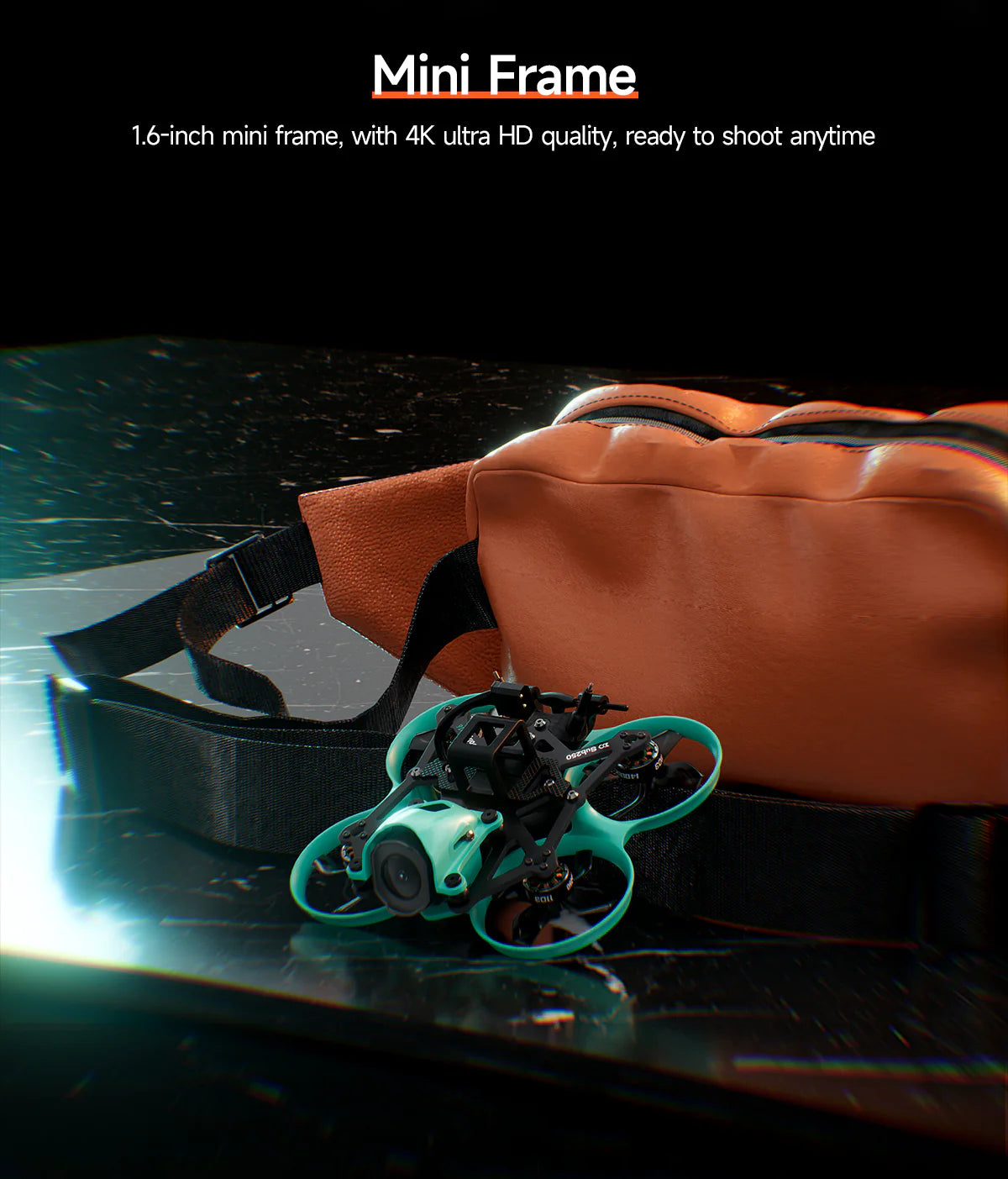 Sub250 - DollyFly16 1.6-inch HD O4 Pro 2S Whoop FPV Drone