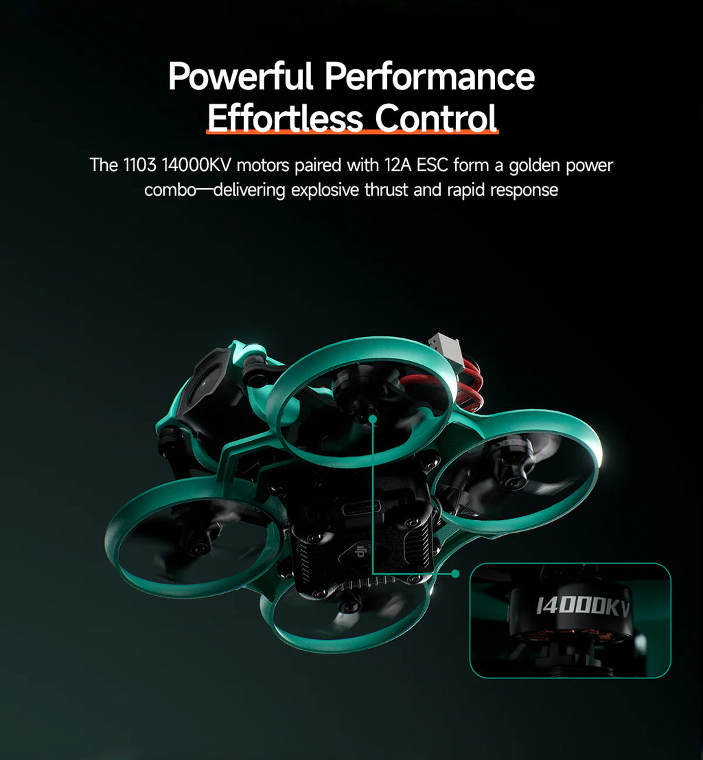 Sub250 - DollyFly16 1.6-inch HD O4 Pro 2S Whoop FPV Drone