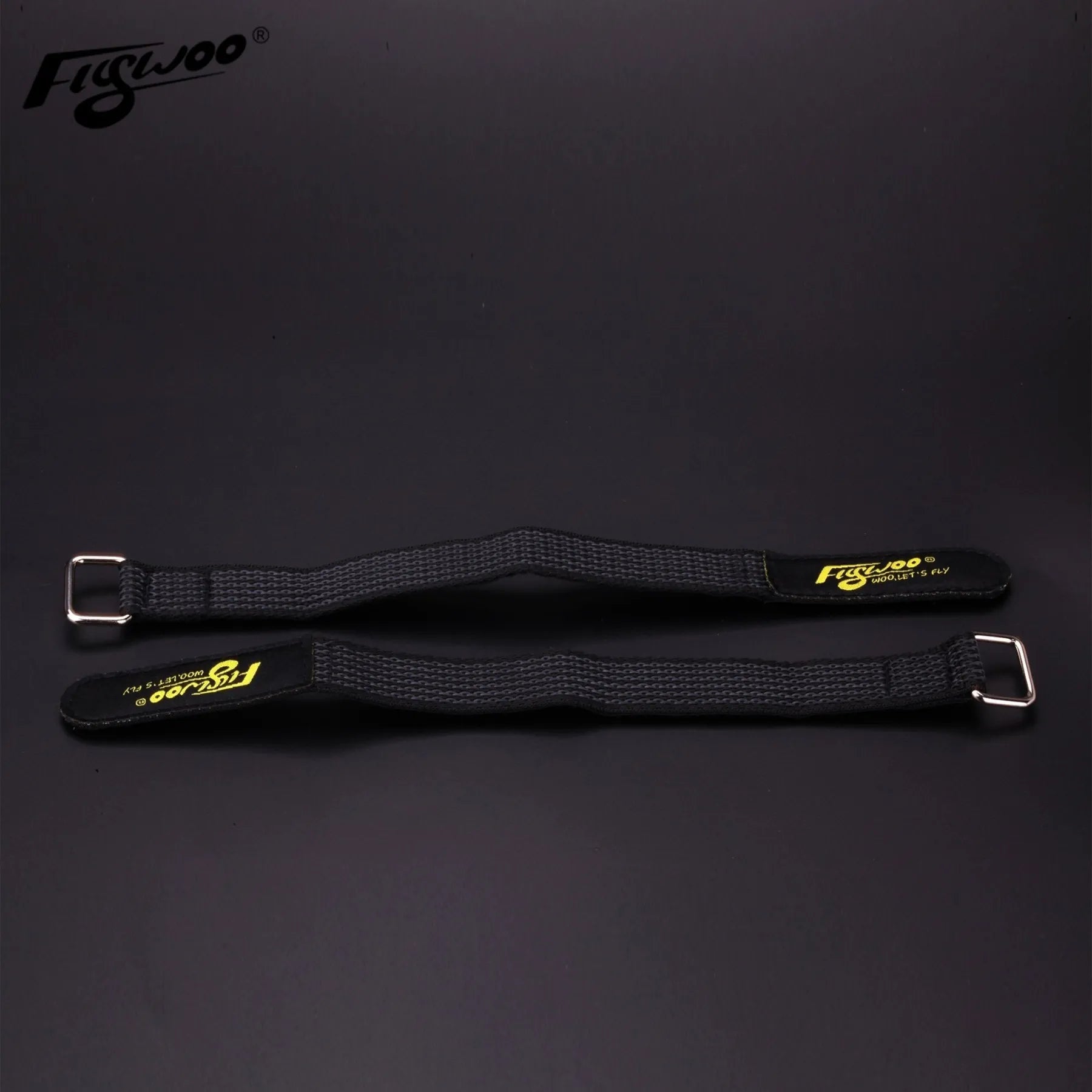 2pcs FLYWOO Kevlar Battery Strap w/ Woven Rubber Grip & Metal Buckle - 20mmx200\20mmX250