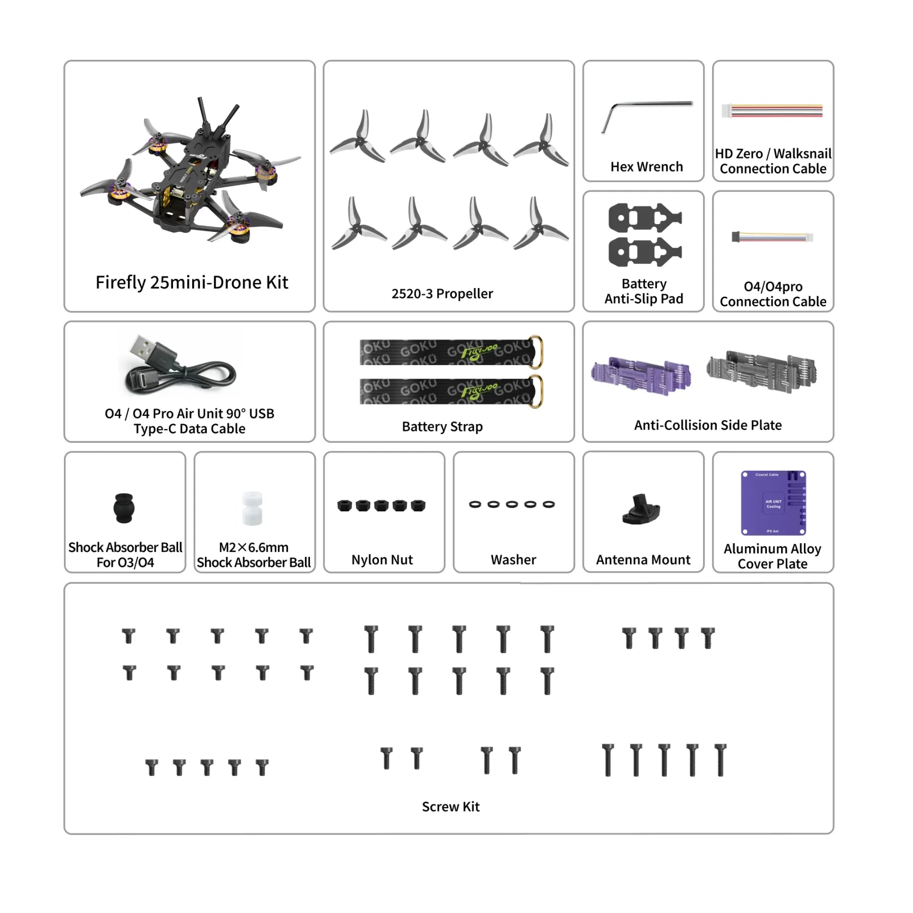Firefly 20PRO 4S / 25MINI 3S Micro Drone kit (without vtx) PNP