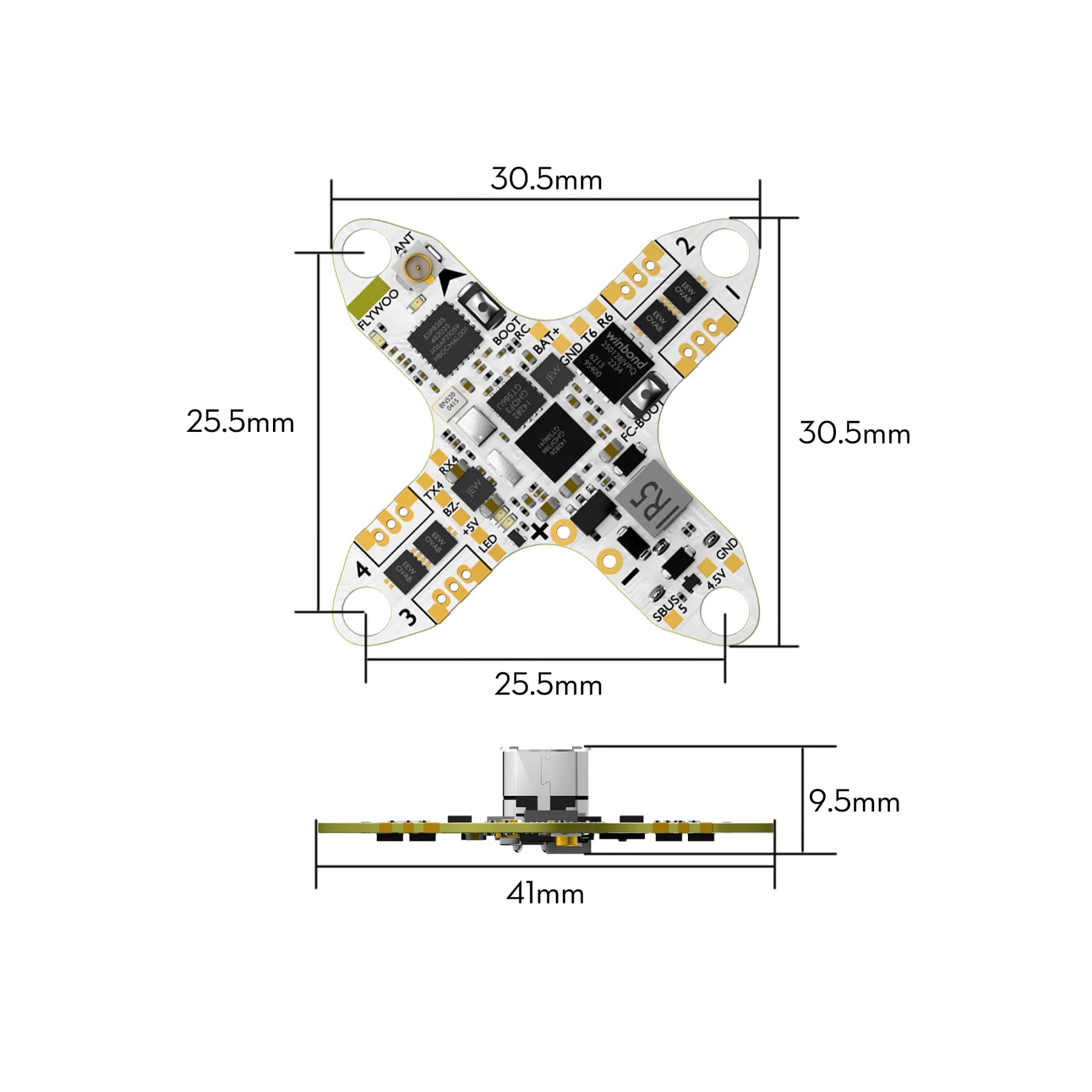 Flywoo - GOKU F405 HD 1S 1S 5A ELRS AIO For DJI O4 / walksnail / HDZero