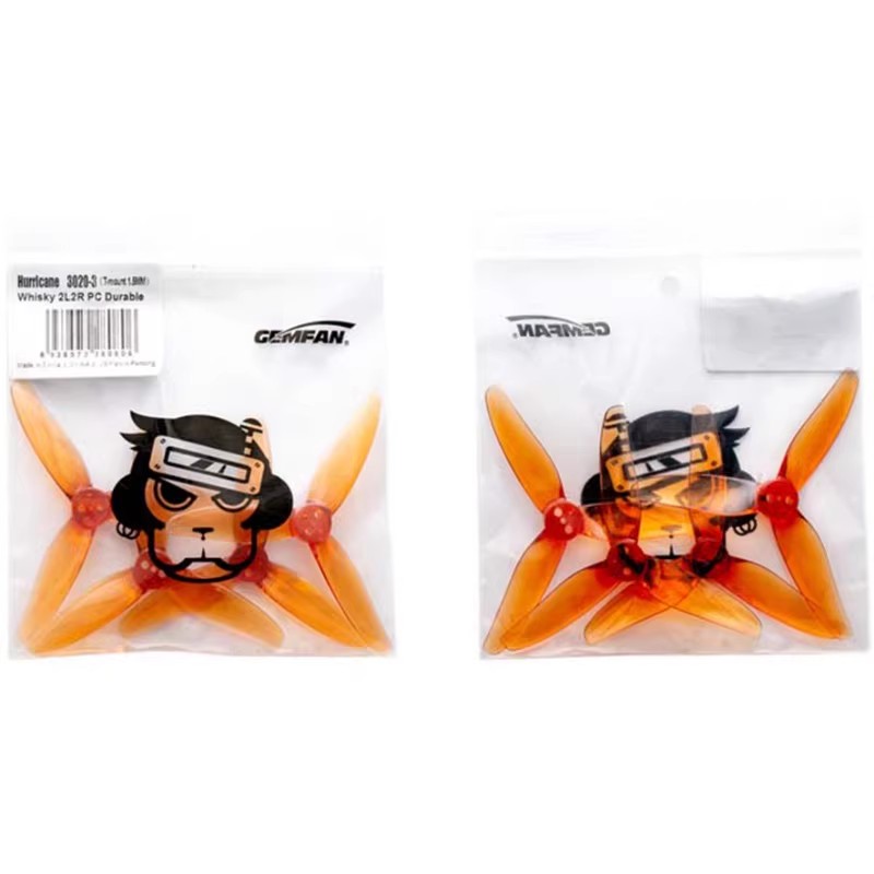 Gemfan Hurricane 3020-3 - Durable Lightweight 3 Inch 3-Blade Tri-Blade Propeller