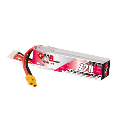 GAONENG GNB LiHV 3S 11.4V 720mAh 100C XT30 LiPo Battery