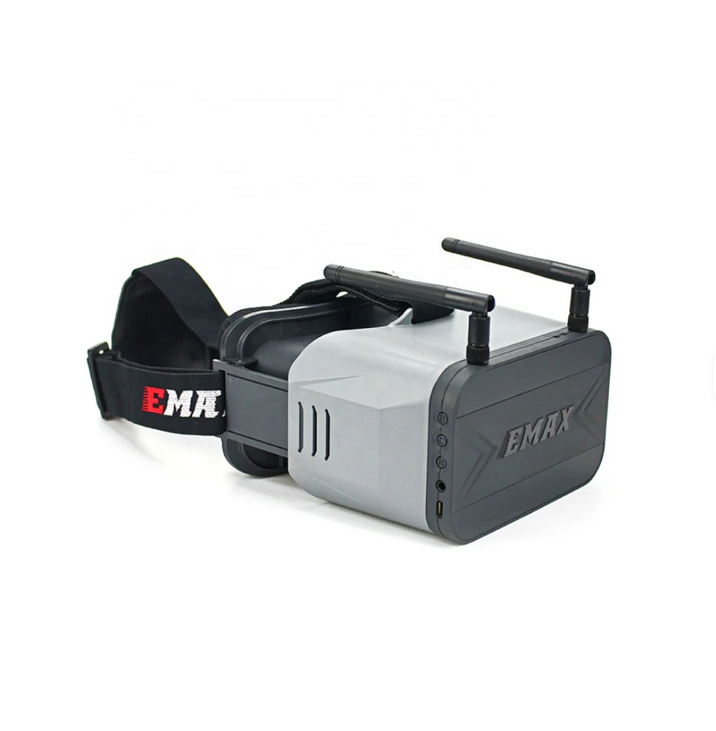 Emax - Transporter 2 Gafas FPV Analógicas DVR y Pantalla Extraíble 