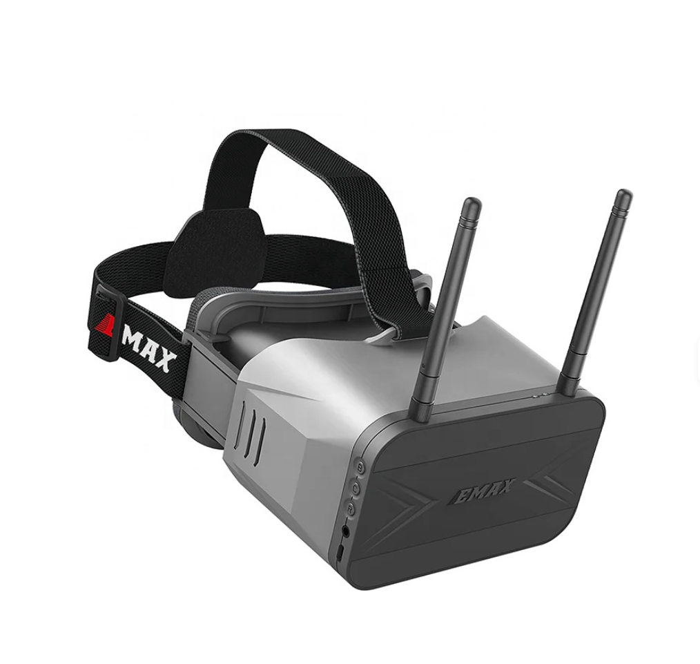 Emax - Transporter 2 Gafas FPV Analógicas DVR y Pantalla Extraíble 