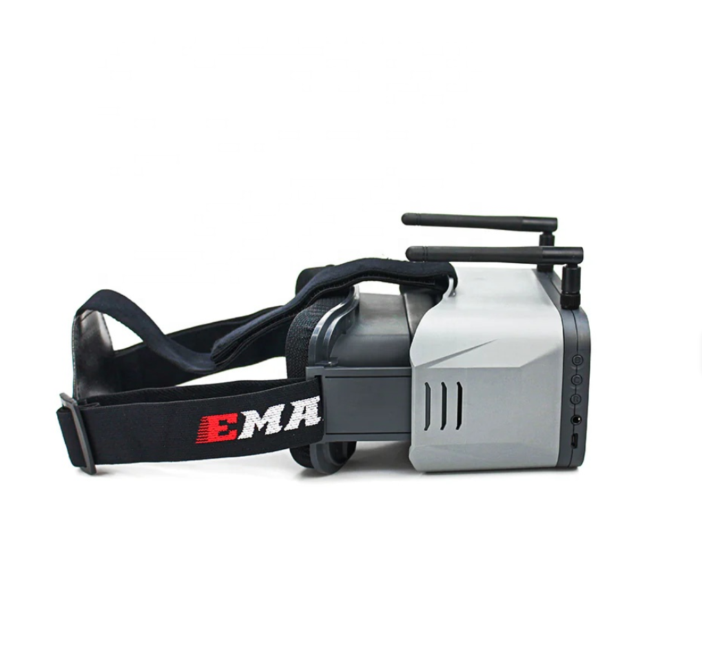 Emax - Transporter 2 Gafas FPV Analógicas DVR y Pantalla Extraíble 