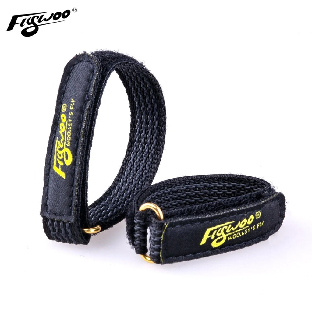 2pcs FLYWOO Kevlar Battery Strap w/ Woven Rubber Grip & Metal Buckle - 15mmx200\15mmX250