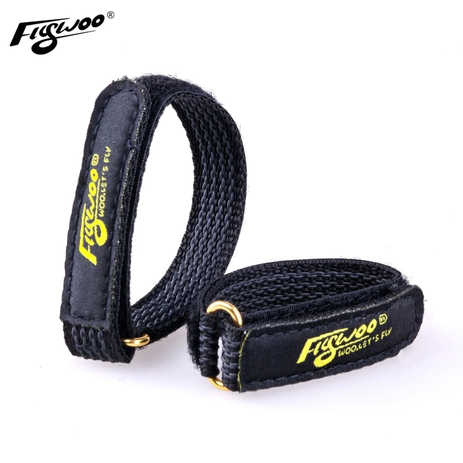 2pcs FLYWOO Kevlar Battery Strap w/ Woven Rubber Grip & Metal Buckle - 15mmx200\15mmX250