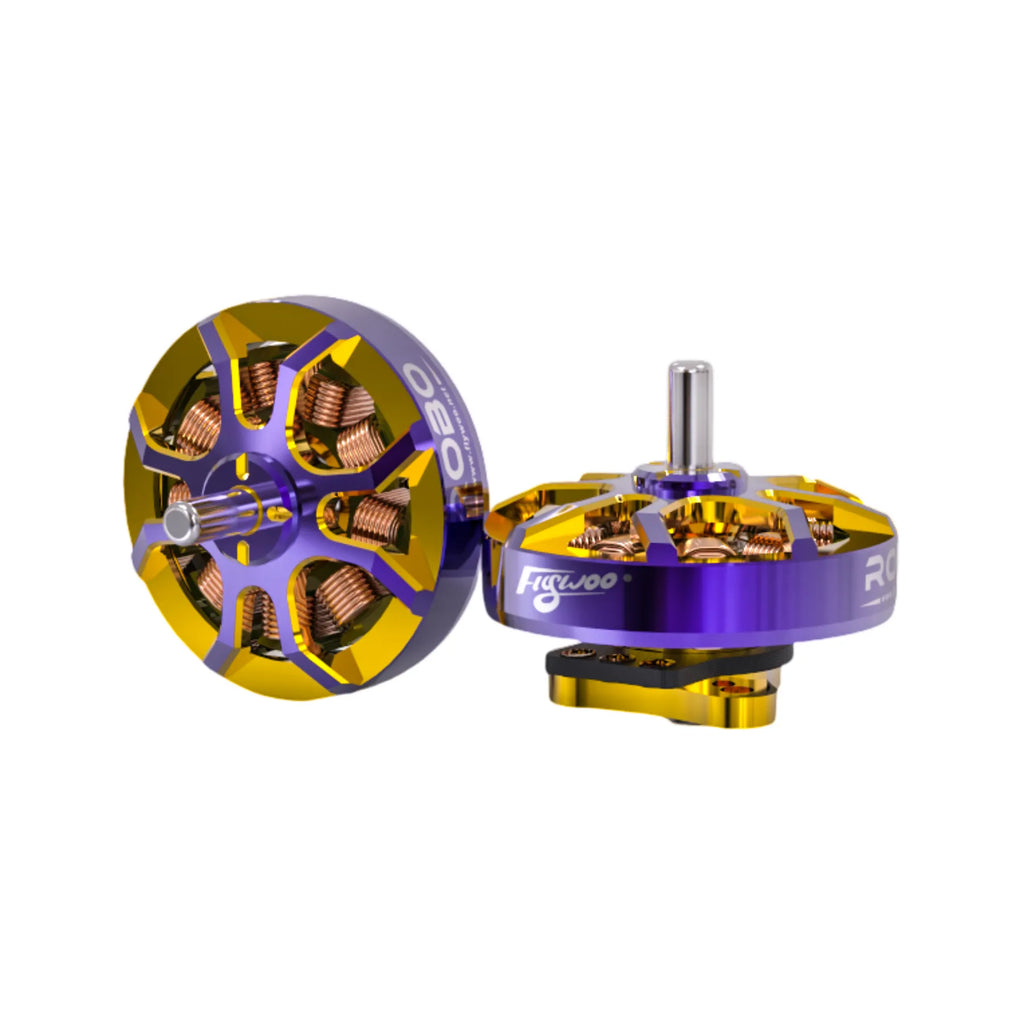 Flywoo - ROBO 1002 19800KV / 23500KV Fpv Motor Gold/Purple (New Version)